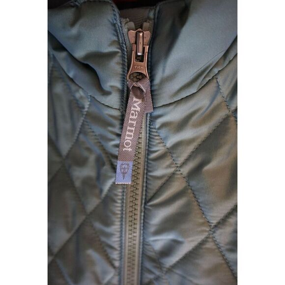 Marmot E1025-4 Women's Sz M Green Primaloft Calen Puffer Jacket - Picture 6 of 12